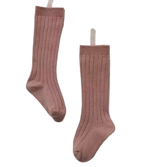 New Baby cotton knee high socks pink 1-3 years - Picture 1 of 7